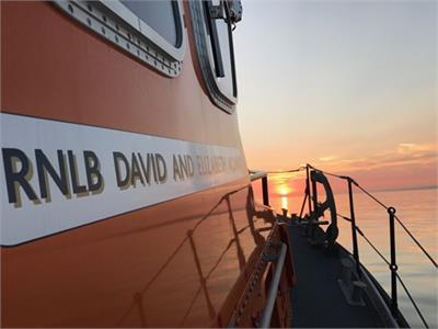Lifeboat sunset